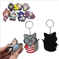 Custom Shaped PVC Keychains