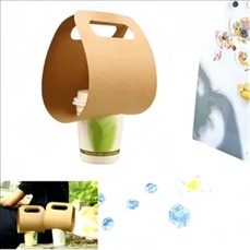 Disposable portable cup holder