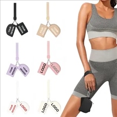 Double Pocket Coin Purse Nylon Customizable Wrist Wristlet