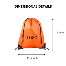 Dual-Shoulder Drawstring Polyester Water-Resistant Backpack