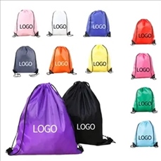 Dual-Shoulder Drawstring Polyester Water-Resistant Backpack