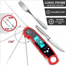 Electronic barbecue kitchen food thermometer