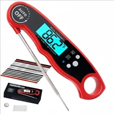 Electronic barbecue kitchen food thermometer