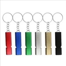 Emergency Survival Double Tube Whistle Keychain