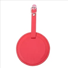 Faux Leather Luggage Tag