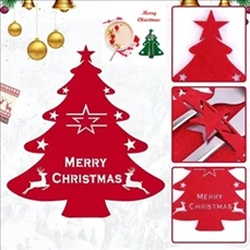 Felt Christmas Tree Cutlery Cover