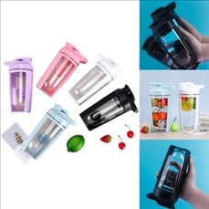Fitness protein powder shake bottle