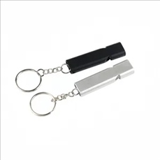Flat Aluminum Dual Frequency Survival Whistle