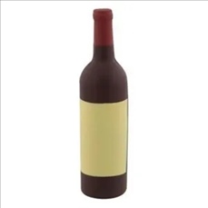 Foam Wine Bottle Stress Reliever with Your Logo