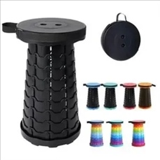 Foldable Telescoping Stool Retractable Collapsible Camping S