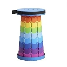Foldable Telescoping Stool Retractable Collapsible Camping S