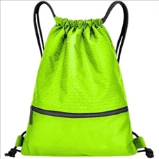 Football Shape Fabric Drawstring with Zipper