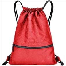 Football Shape Fabric Drawstring with Zipper