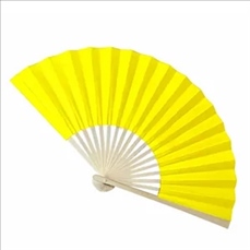 Full Color Folding Paper Fan with Bamboo Handle