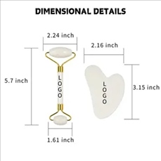 Gift box set with roller guasha board