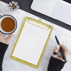 Glitter acrylic office folder board