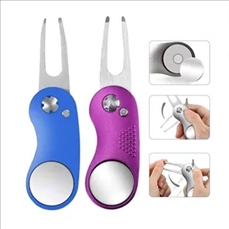 Golf Divot Repair Tool Foldable Switchblade
