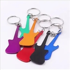 Guitar Shaped Bottle Opener Keychain