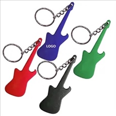Guitar Shaped Bottle Opener Keychain