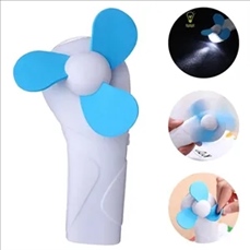 Handheld fan with flashlight