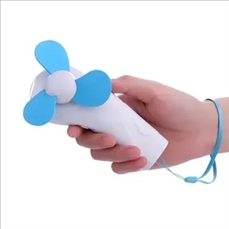 Handheld fan with flashlight
