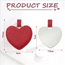 Heart Shaped Pocket Mirror