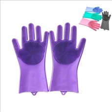 Heat Resistant Scrubber Household Silicone Gloves