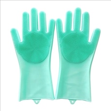 Heat Resistant Scrubber Household Silicone Gloves