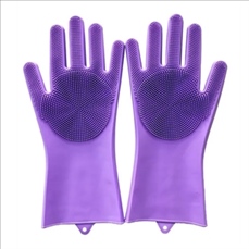 Heat Resistant Scrubber Household Silicone Gloves