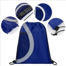Heavy Duty Drawstring Cinch Up Side Mesh Pocket Backpack