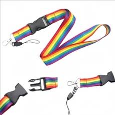 ID Card Rainbow Lanyard
