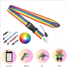 ID Card Rainbow Lanyard