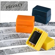 Identity Theft Protection Roller Stamp