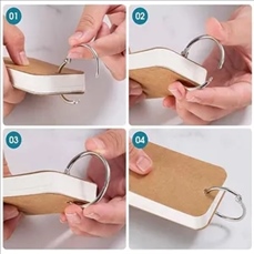 Kraft Index Cards with Binder Ring