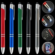 LED Ballpoint Pen with Stylus Tip