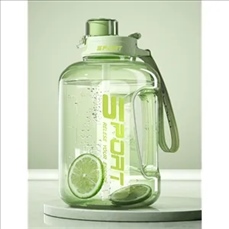 Large Sports Plastic Straw Water Bottle