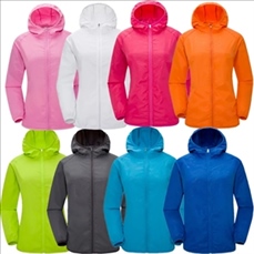 Lightweight Sun Protective Hoodie Coats With Portable Pouch