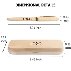 Maple Wood Fountain Pen Gift Box