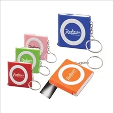Measuring Tape with Flashlight and key Chain
