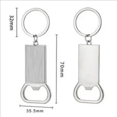 Metal Bottle Opener With Keyring