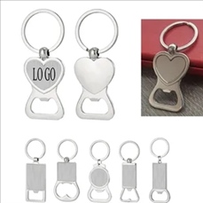 Metal Bottle Opener With Keyring