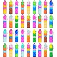Mini Silicone Push Pop Keychain