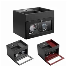 Multi-Function 2-Slot Watch Winder Jewelry Storage Box