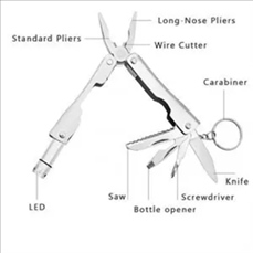 Multi Functional Pocket Pliers With Flashlight
