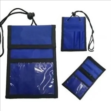 Neck Wallet With Clear Pockets