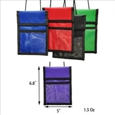 Neck Wallet With Clear Pockets