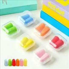 Noise-isolating earplugs in box