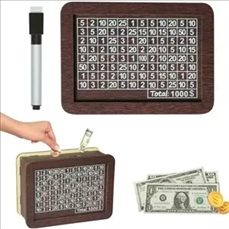 Nostalgic wooden piggy bank