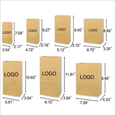 Oil-proof Food Grade Kraft Paper Bag