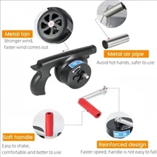 Outdoor Cooking BBQ Hand Crank Blowers